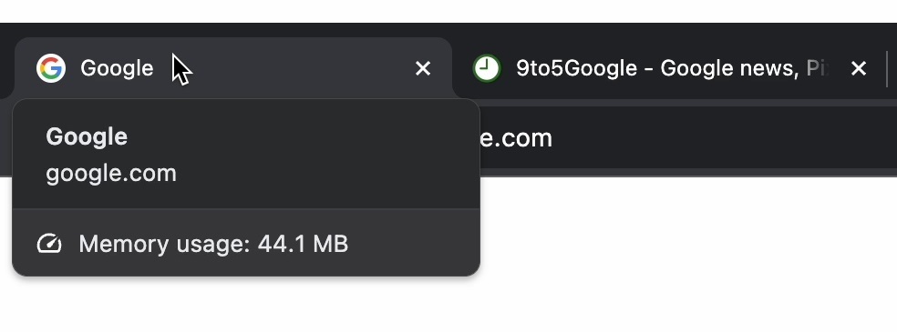 Google Chrome начал показывать пользователям "вес" открытых вкладок