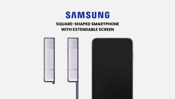 Samsung запатентував смартфон квадратної форми з висувним дисплеєм