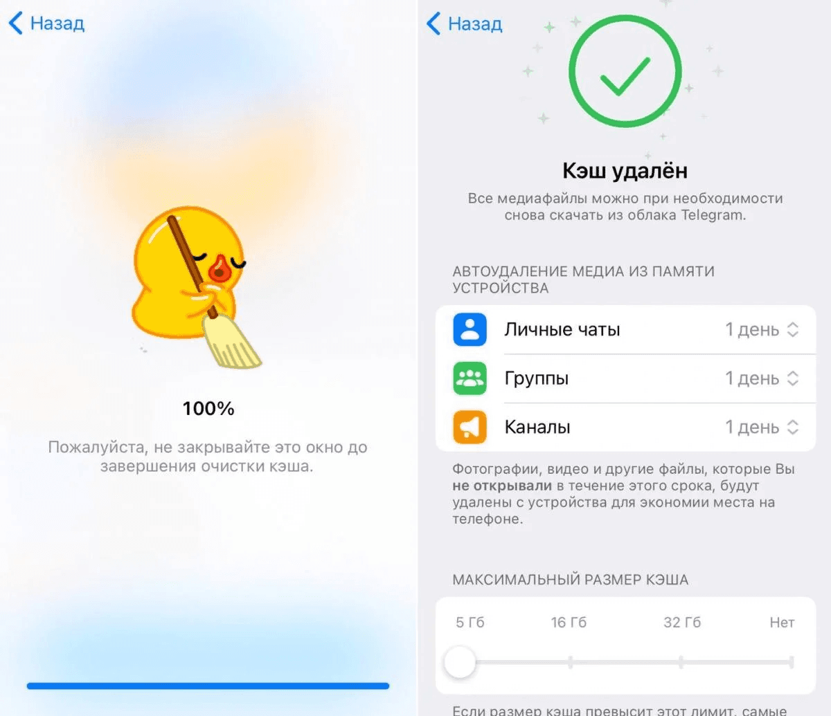 Як звільнити місце в Telegram без видалення важливих даних: докладний посібник