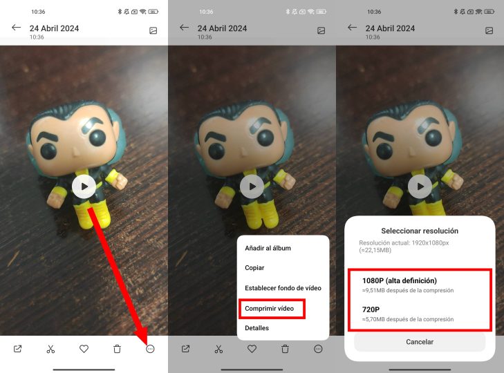 Как сжать любое видео на Xiaomi, Redmi и POCO из «Галереи» без установки дополнительных программ и приложений